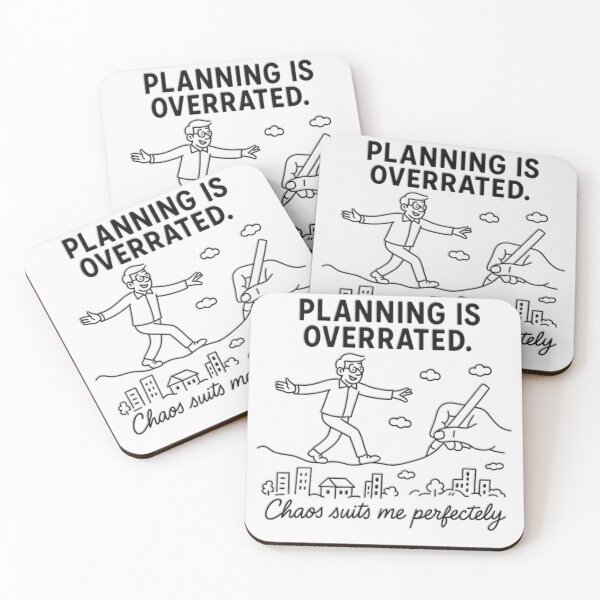 Item preview, Funny Life Planning Graphic Tee designed and sold by DoodleManArt.