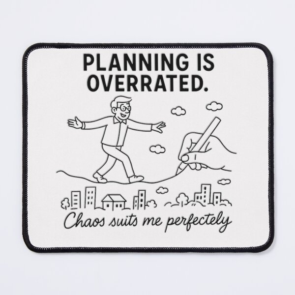 Item preview, Funny Life Planning Graphic Tee designed and sold by DoodleManArt.