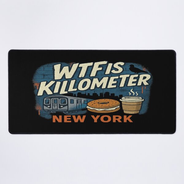 Item preview, WTF Is a Kilometer – NYC Patriotic Edition  designed and sold by Globalcitytees.