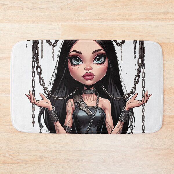 Item preview, Chained by love - Cute Emo Goth Girl illustration designed and sold by Vintage Designs +.
