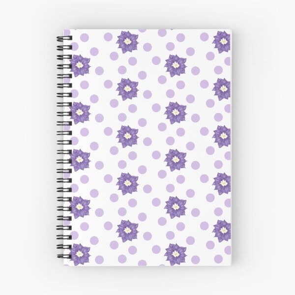Item preview, Patrón de puntos de flores de color violeta - Lápiz de color designed and sold by DLawsonDesigns.