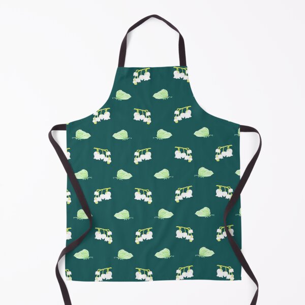 Item preview, Green Moth and Floral Pattern - Enchanting Nature Design on Dark Green designed and sold by DLawsonDesigns.