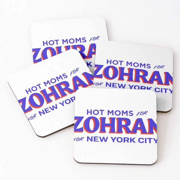 Item preview, Hot Moms For Zohran for New York City - Blue Text designed and sold by Wick Designs.