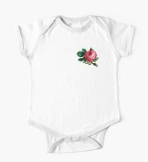 Bright Pink Vintage Rose One Piece - Short Sleeve