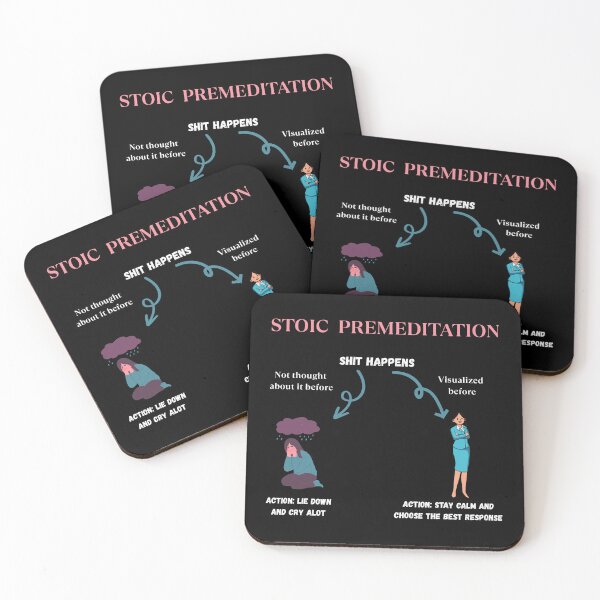 Item preview, Mastering Calm: The Power of Stoic Premeditation for Resilience | Stoicism Life designed and sold by LexaArtworks.
