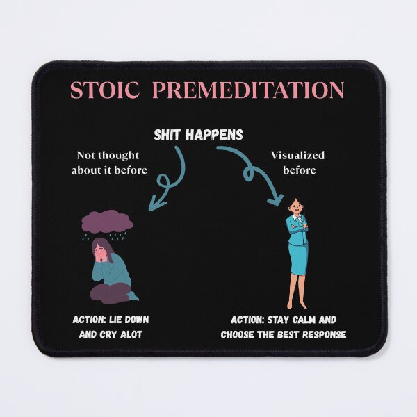 Item preview, Mastering Calm: The Power of Stoic Premeditation for Resilience | Stoicism Life designed and sold by LexaArtworks.