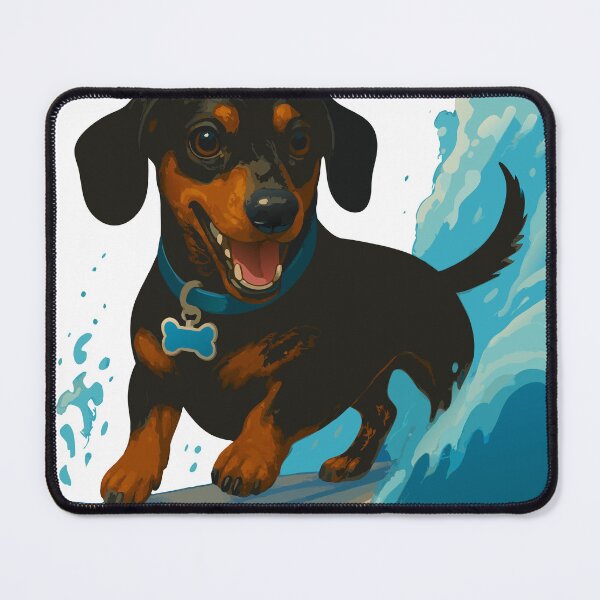Item preview, Dachshund Surfing designed and sold by VelvetRoom.