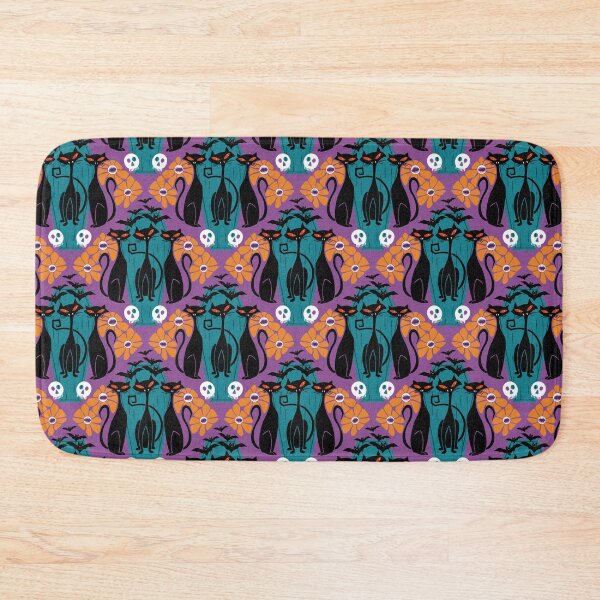Item preview, Retro Halloween - A Spooky Mid Century Modern Atomic Cat Design designed and sold by VeronicaEve.