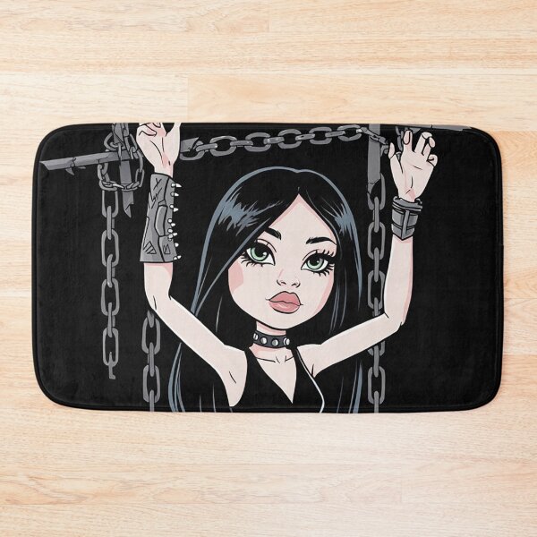 Item preview, Chained by love - Cute Emo Goth Girl illustration designed and sold by Vintage Designs +.