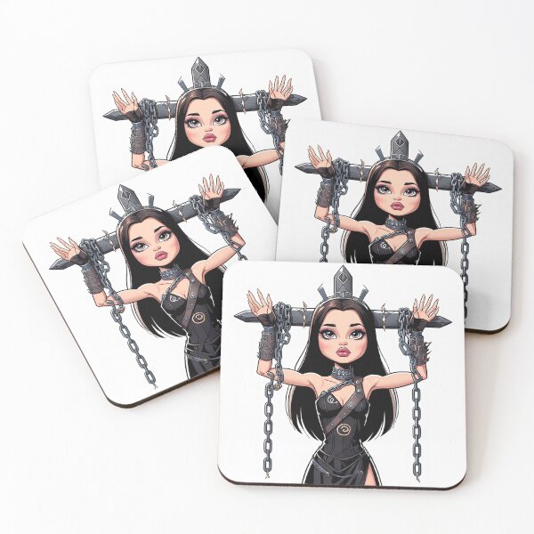 Item preview,  Chained by love - Cute Emo Goth Girl illustration designed and sold by Vintage Designs +.