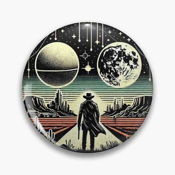 Item preview, Cool Retro Sci-Fi Cowboy designed and sold by Jcat7.