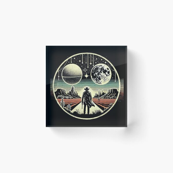 Item preview, Cool Retro Sci-Fi Cowboy designed and sold by Jcat7.