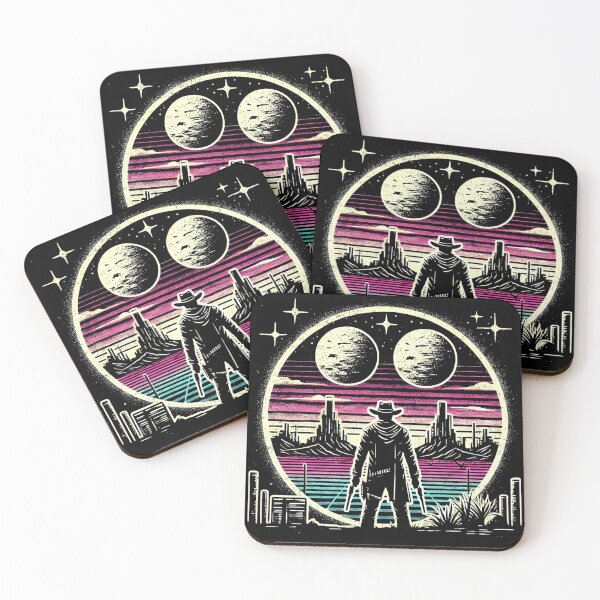 Item preview, Cool Retro Sci-Fi Cowboy designed and sold by Jcat7.
