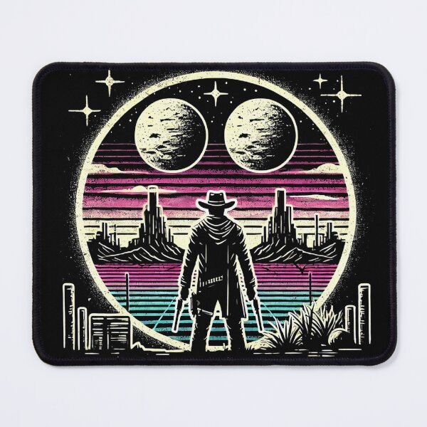 Item preview, Cool Retro Sci-Fi Cowboy designed and sold by Jcat7.