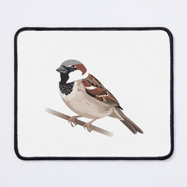 Item preview, The House Sparrow - Minimalist Urban Bird designed and sold by TheArtEngineer.