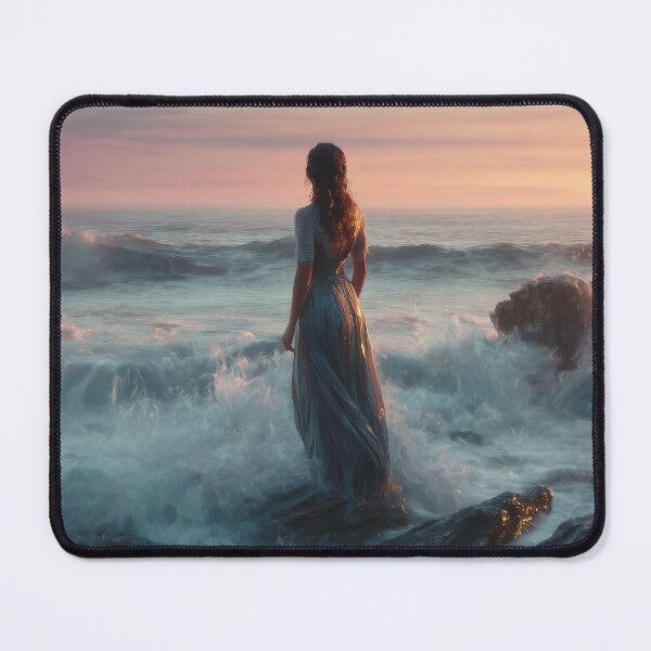 Item preview, Woman on the Rocks by the Sea designed and sold by Synthartik.
