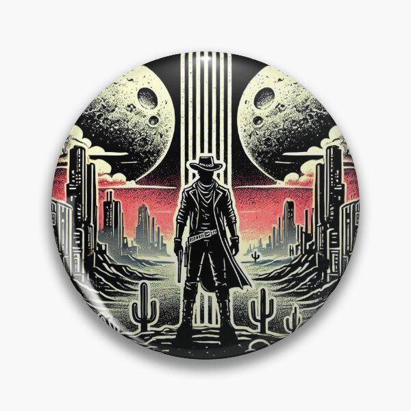 Item preview, Cool Retro Sci-Fi Cowboy designed and sold by Jcat7.