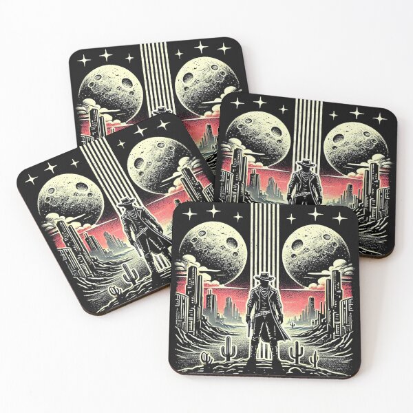 Item preview, Cool Retro Sci-Fi Cowboy designed and sold by Jcat7.
