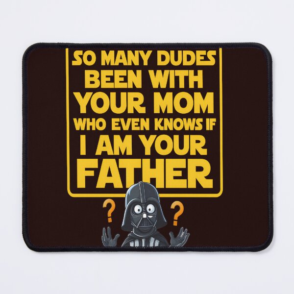 Item preview, Funny Darth Vader "Who's Your Father?" Meme – Star Wars Parody Confused Vader Design designed and sold by FinalFlash77.