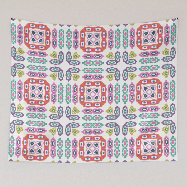 Item preview, CASS - Fun, Sixties Flower Pattern in Bright Spring Colors designed and sold by Daisy Beatrice.