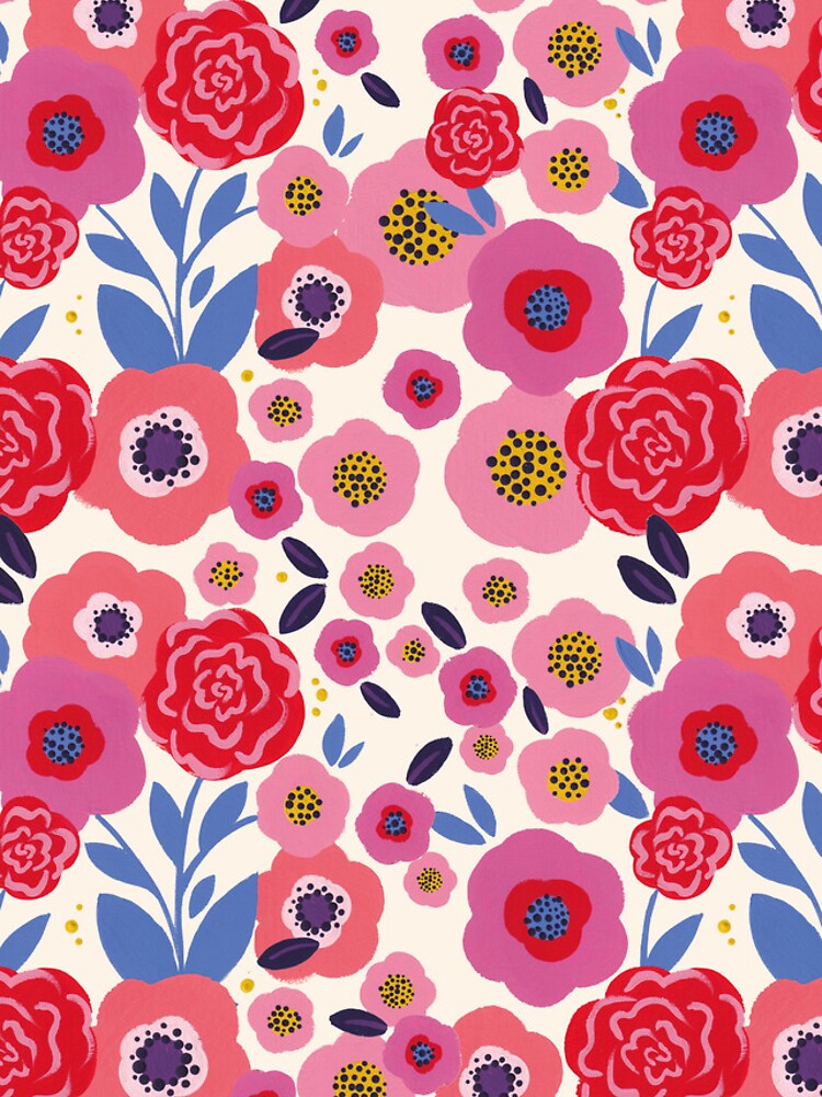 Thumbnail 4 of 4, iPhone Case, Floral Raspberry designed and sold by MN-Creation.