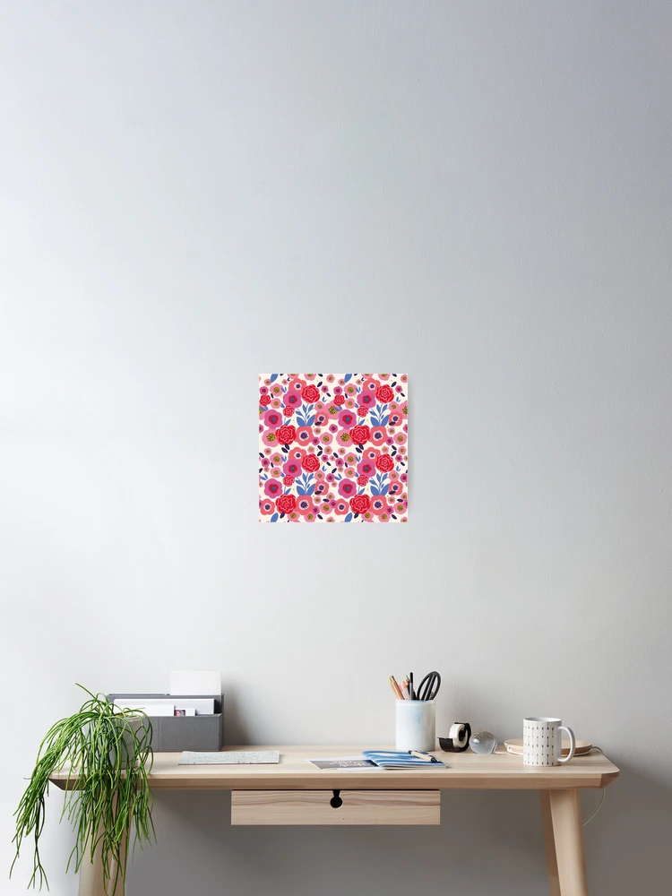Thumbnail 2 of 3, Poster, Floral Raspberry designed and sold by Hello couleur.