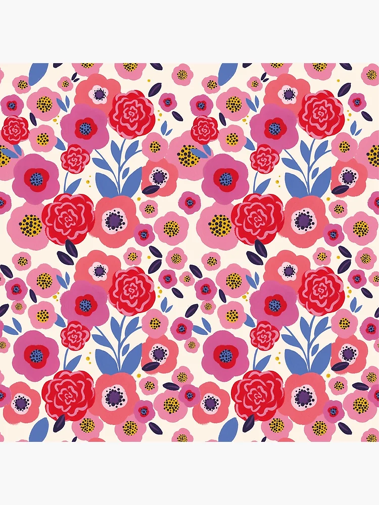 Thumbnail 3 of 3, Poster, Floral Raspberry designed and sold by Hello couleur.