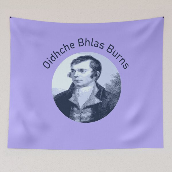 Item preview, Robbie Burns - Oidhche Bhlas Burns Blue Text designed and sold by taiche.