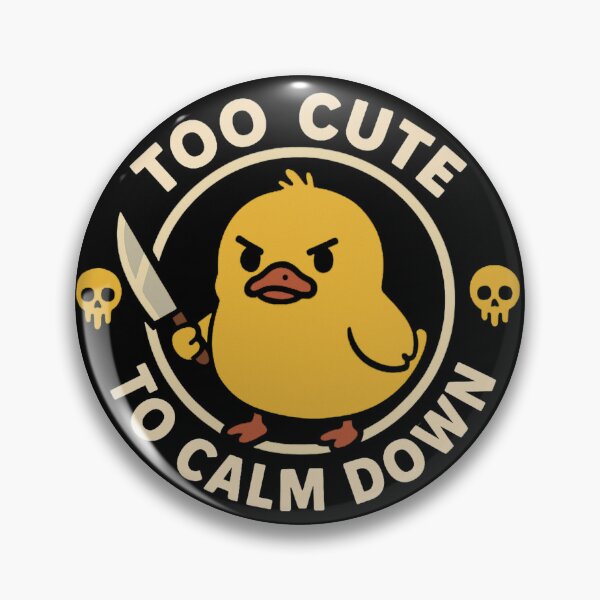 Item preview, Too Cute To Calm Down Angry Duck designed and sold by JerdbordinShop.