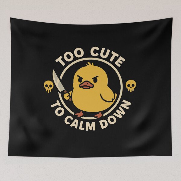 Item preview, Too Cute To Calm Down Angry Duck designed and sold by JerdbordinShop.