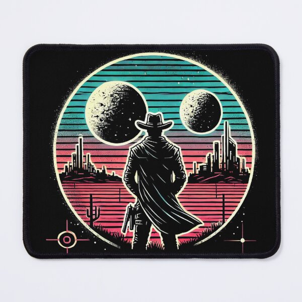 Item preview, Cool Retro Sci-Fi Cowboy designed and sold by Jcat7.