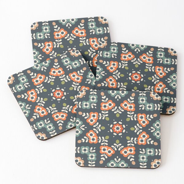Item preview, PRAIRIE STAR - Western Style Retro Star Pattern on Charcoal Background designed and sold by Daisy Beatrice.