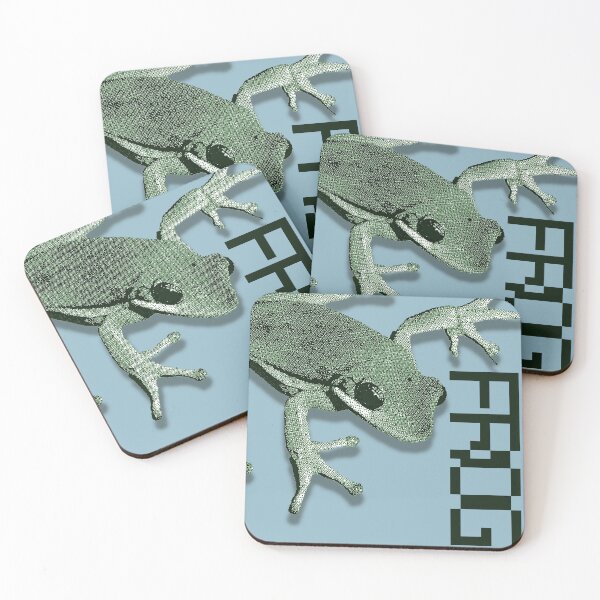 Item preview, Frog bitmap effect minimalist poster designed and sold by judepsd.
