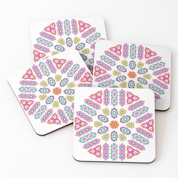 Item preview, CARLY - Retro Psychedelic Floral Pattern designed and sold by Daisy Beatrice.
