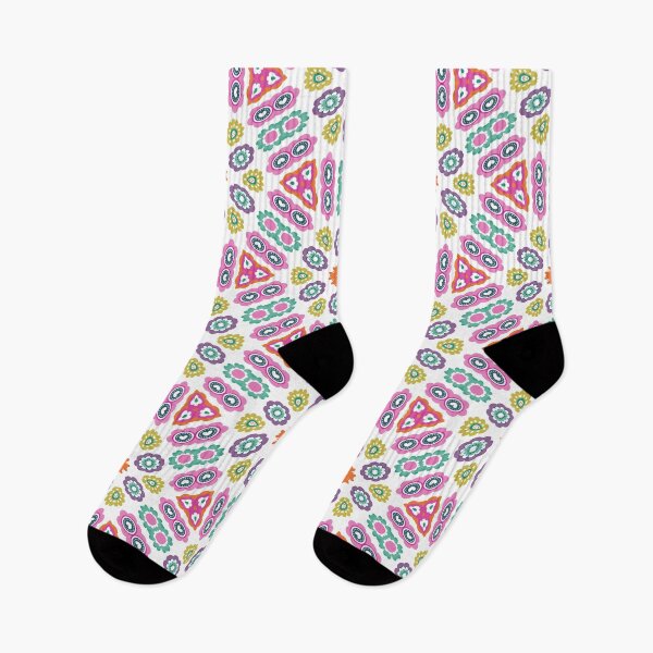 Item preview, CARLY - Retro Psychedelic Floral Pattern designed and sold by Daisy Beatrice.
