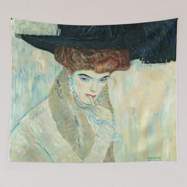 Item preview, Black Feather Hat by Gustav Klimt designed and sold by Vintage Designs +.