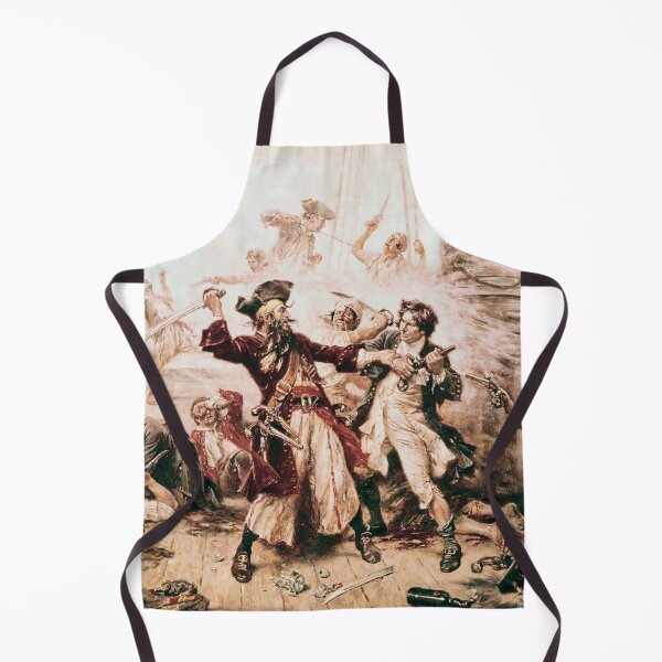 Item preview, Blackbeard the Pirate Vintage illustration designed and sold by Vintage Designs +.