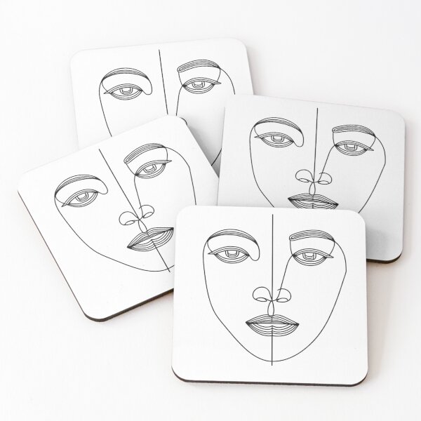 Item preview, Minimalist Single Line Face | Abstract Modern Art T-shirt Design designed and sold by PP Shop.