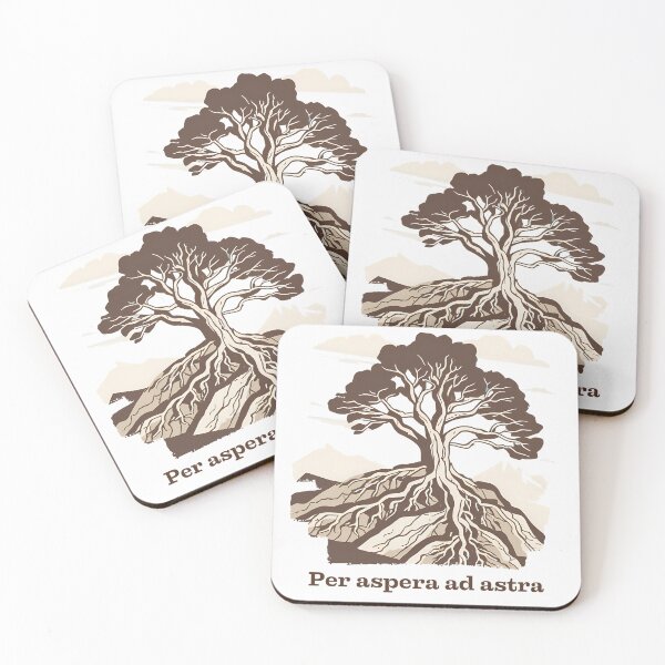 Item preview, Per Aspera Ad Astra – Latin Quote Poster Design designed and sold by OOctopusStore.