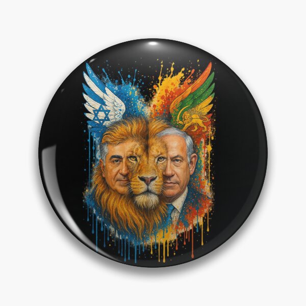 Item preview, Lion of Unity – Iran & Israel Together | Zionist Persian Pride Art designed and sold by YG - YiddisheGesheft.