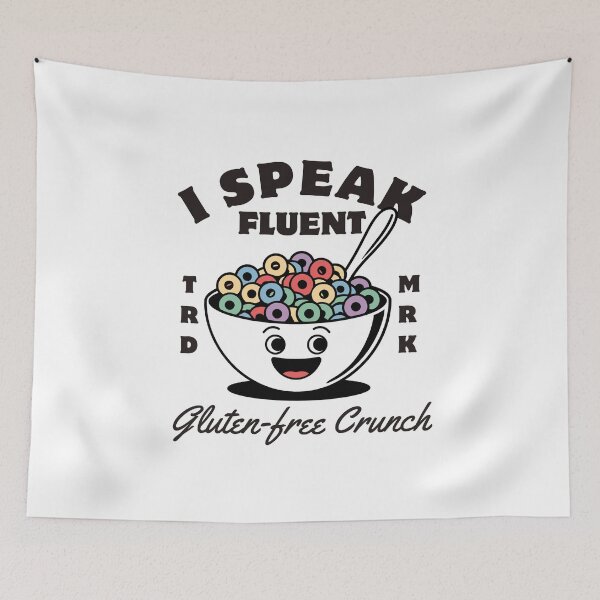 Item preview, I speak fluent, gluten-free crunch (Gluten-free cereal) designed and sold by Peerless-Prime.