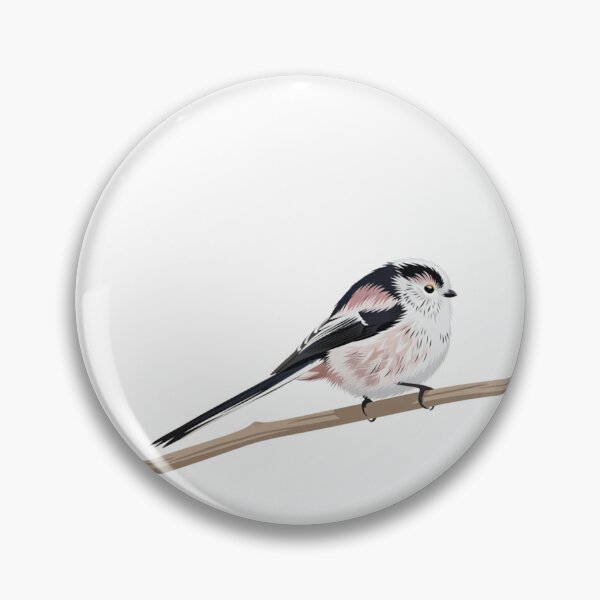 Item preview, The Long-tailed Tit - Minimalist Cute Bird designed and sold by TheArtEngineer.