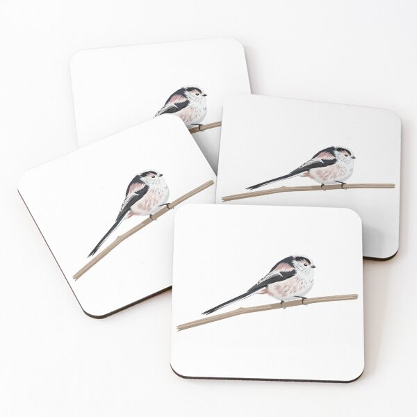 Item preview, The Long-tailed Tit - Minimalist Cute Bird designed and sold by TheArtEngineer.