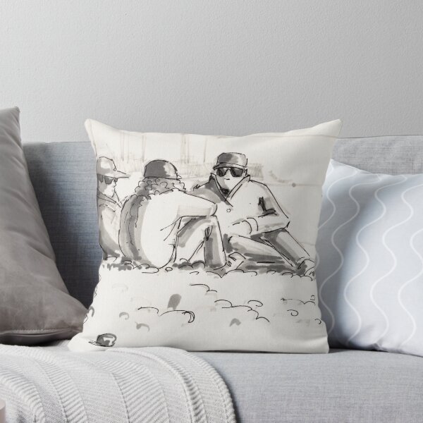 Item preview, Friends conversation at the beach drawing designed and sold by MikeJory.