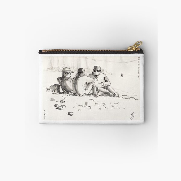 Item preview, Friends conversation at the beach drawing designed and sold by MikeJory.