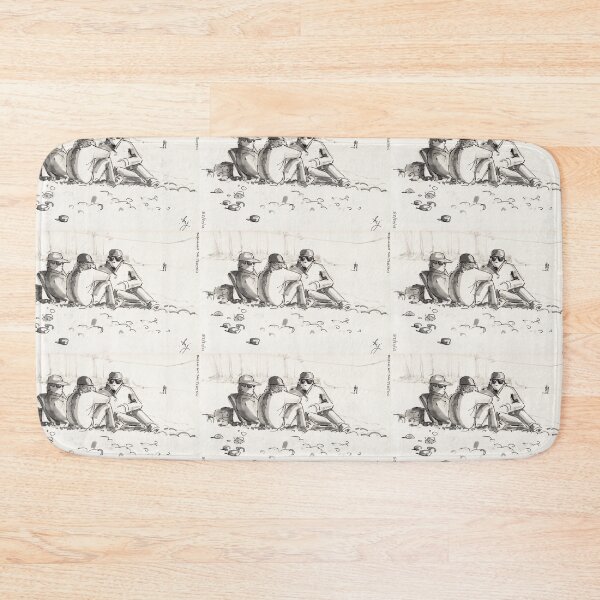 Item preview, Friends conversation at the beach drawing designed and sold by MikeJory.