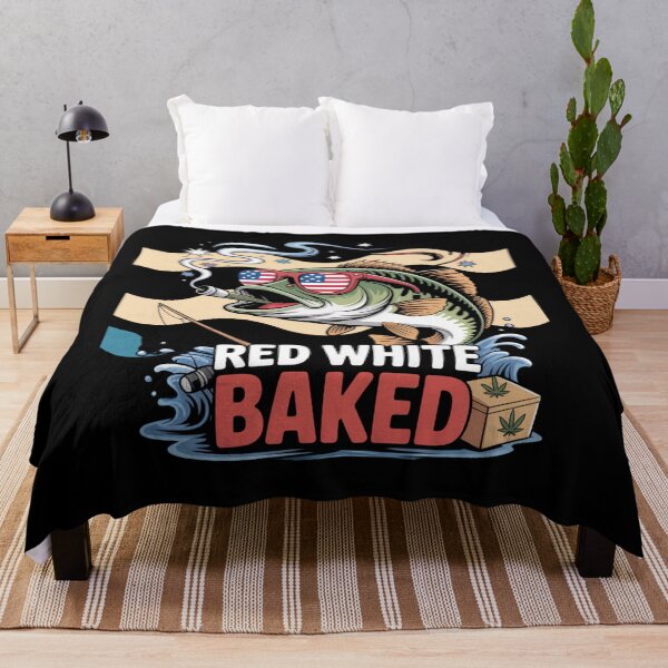 Item preview, Red White Baked, Funny 4th of July T-Shirt, Patriotic Stoner USA, Classic T-Shirt designed and sold by podlook.