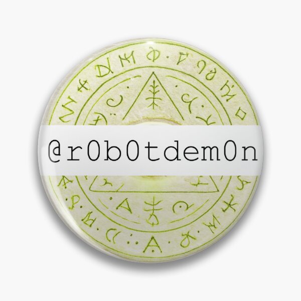 Item preview, r0b0tdem0n // glitch witch summoning sigil designed and sold by Goth Boy Gang.