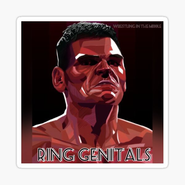 Item preview, Wrestling in the Middle "Ring Genitals" Design designed and sold by WrestlingMiddle.