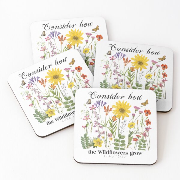 Item preview, Consider how wildflowers grow - Luke 12 designed and sold by MagaliC.